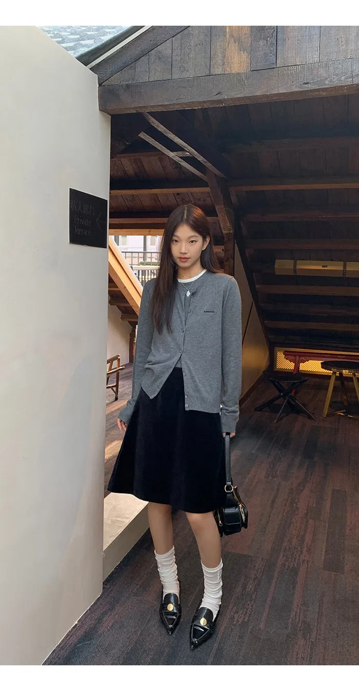black high waist skirt