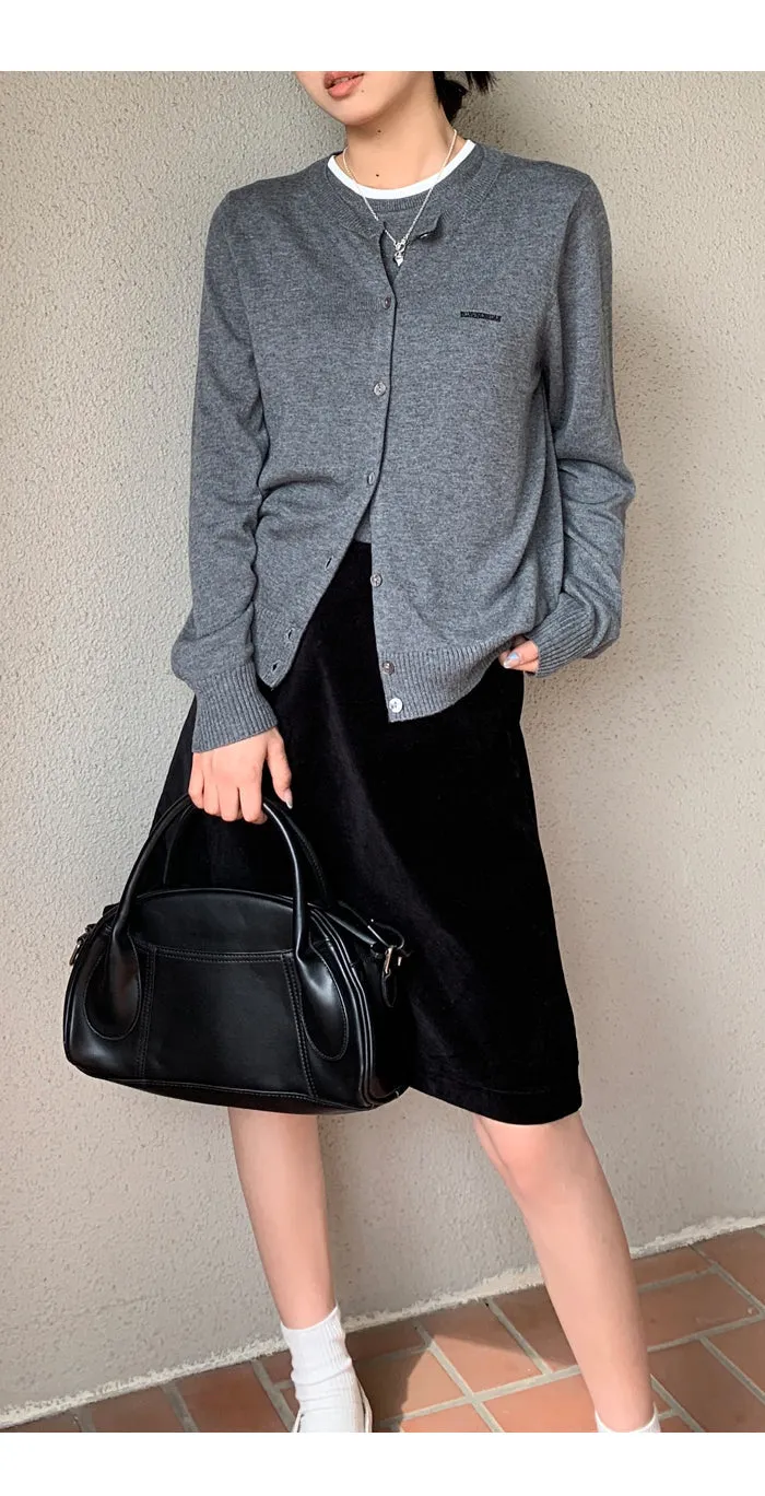 black high waist skirt