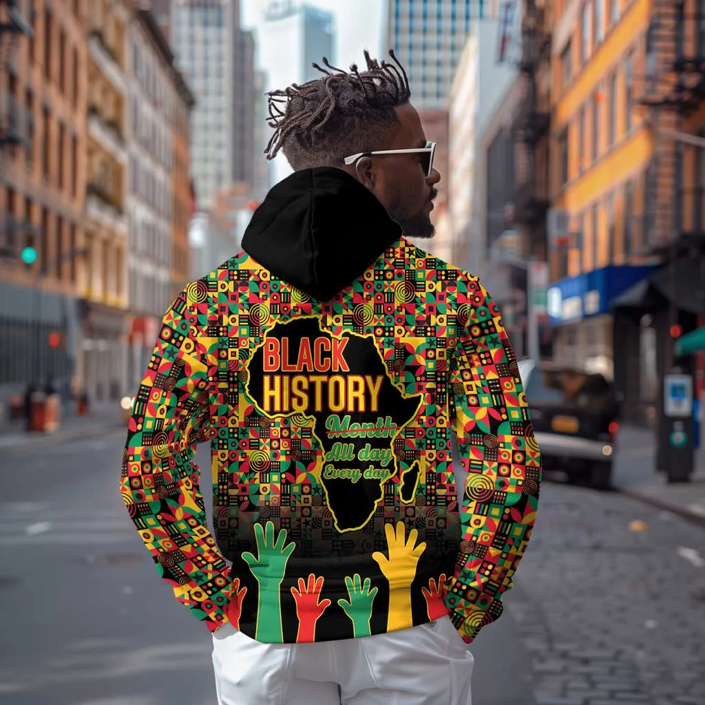 Black History Month Zip Hoodie I'm Black And I'm Proud LT15