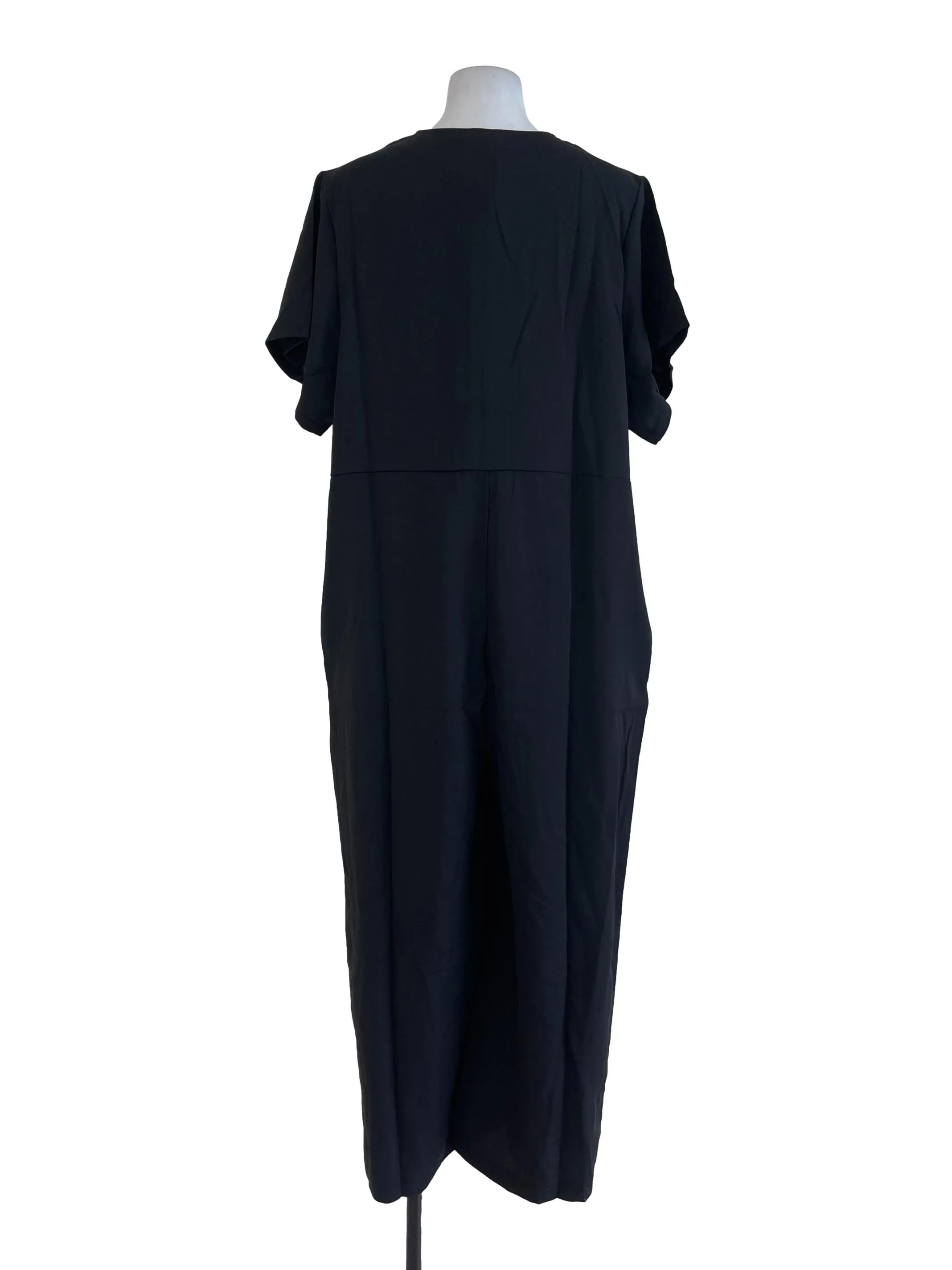 Black Zipped Overall