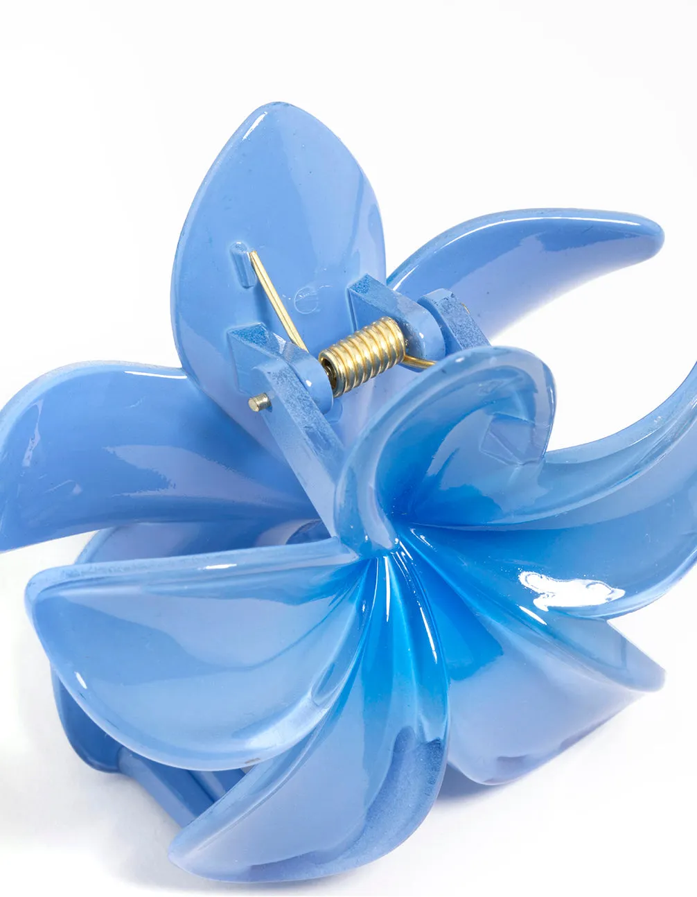 Blue Ombre Frangipani Claw Clip