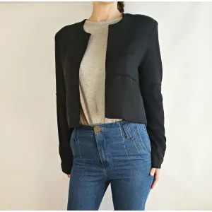 Bul preloved black cropped lightweight jacket size 10 (best fit 8-10)