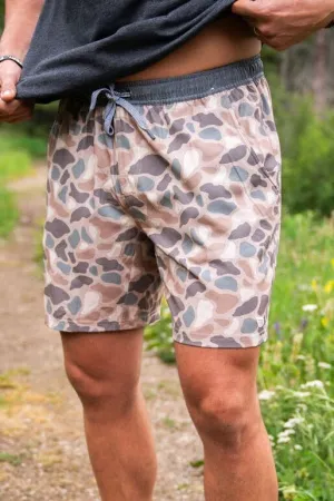Burlebo 7" Athletic Shorts in Pintail Camo