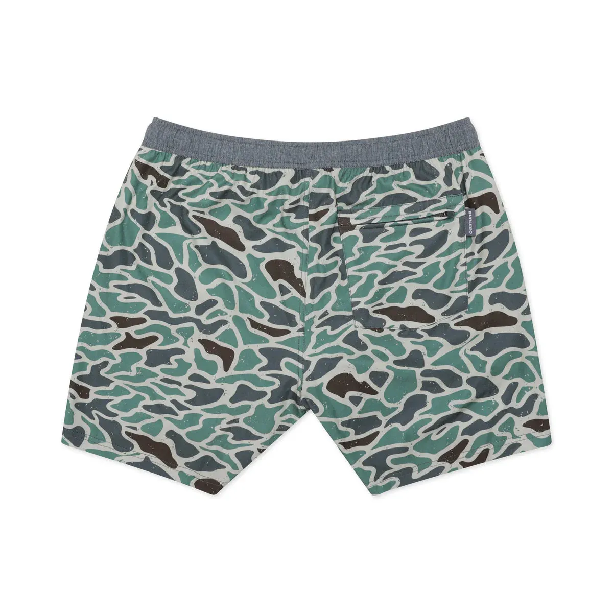Burlebo 7" Athletic Shorts in Retro Duck Camo