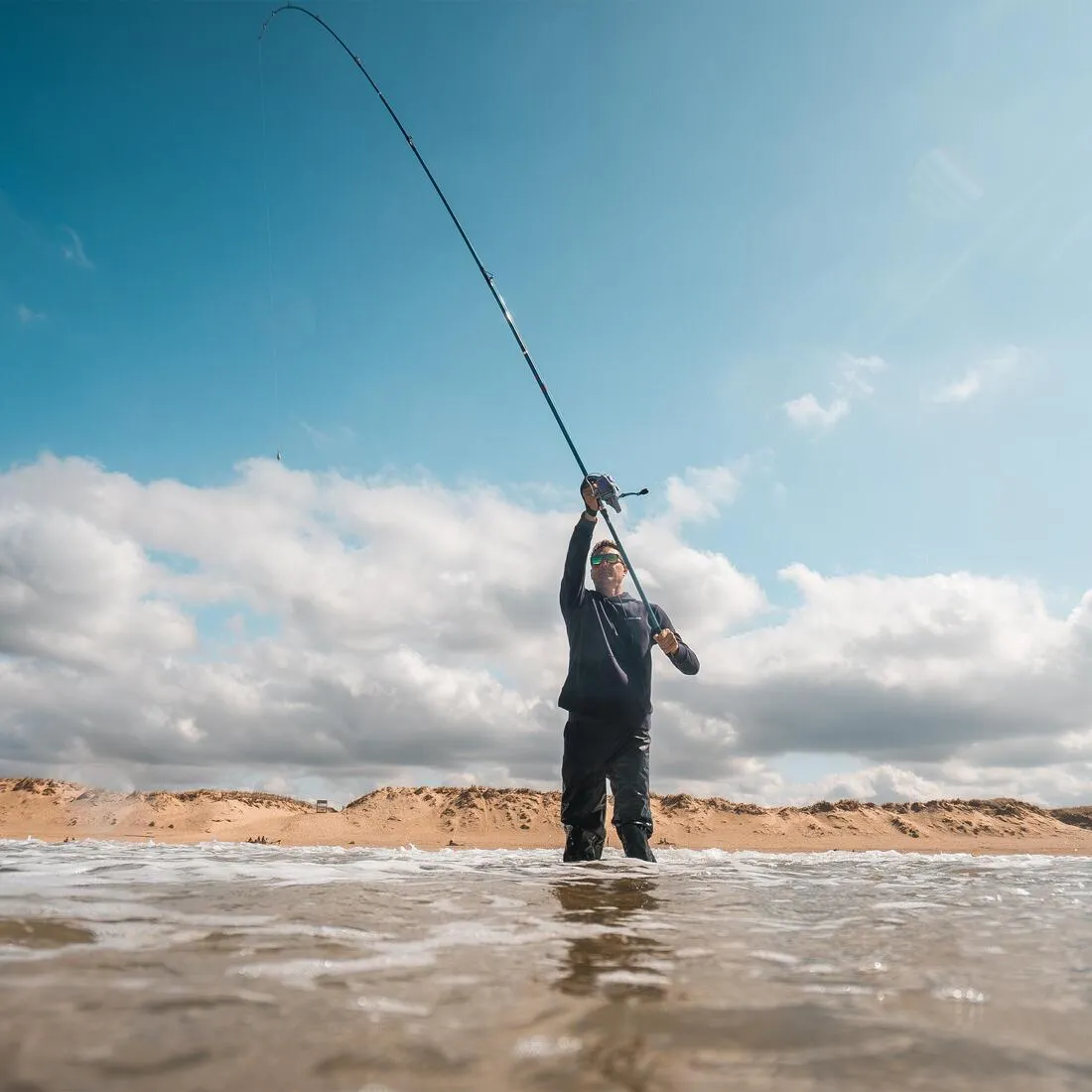 Canne surfcasting pêche en mer SYMBIOS 500 450 100-200 Gr