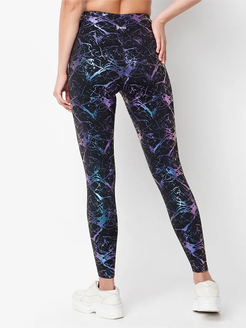 Celestial Marble Metallic Leggings