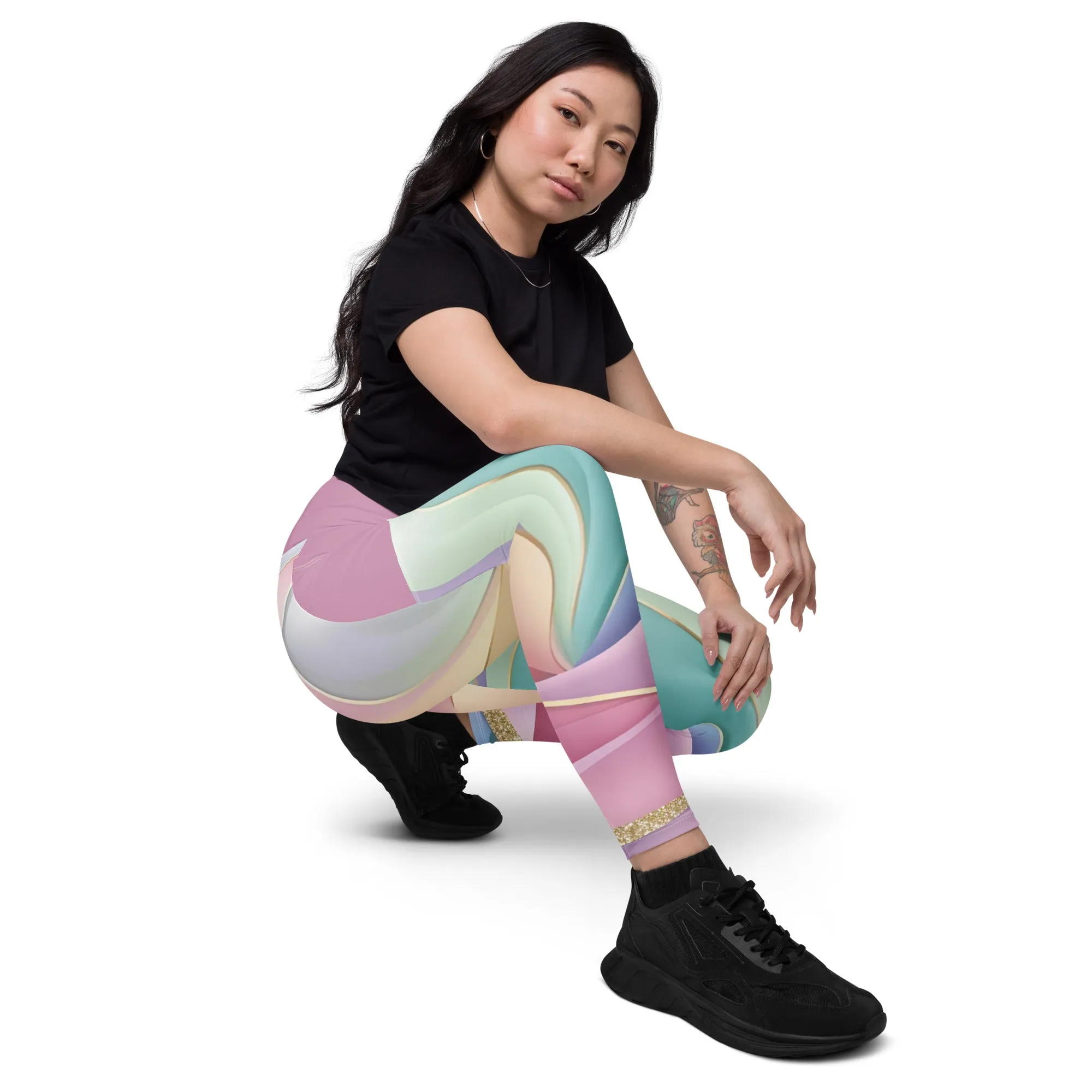 Chaitanya Abara Golden Spring Bliss Leggings with Pockets