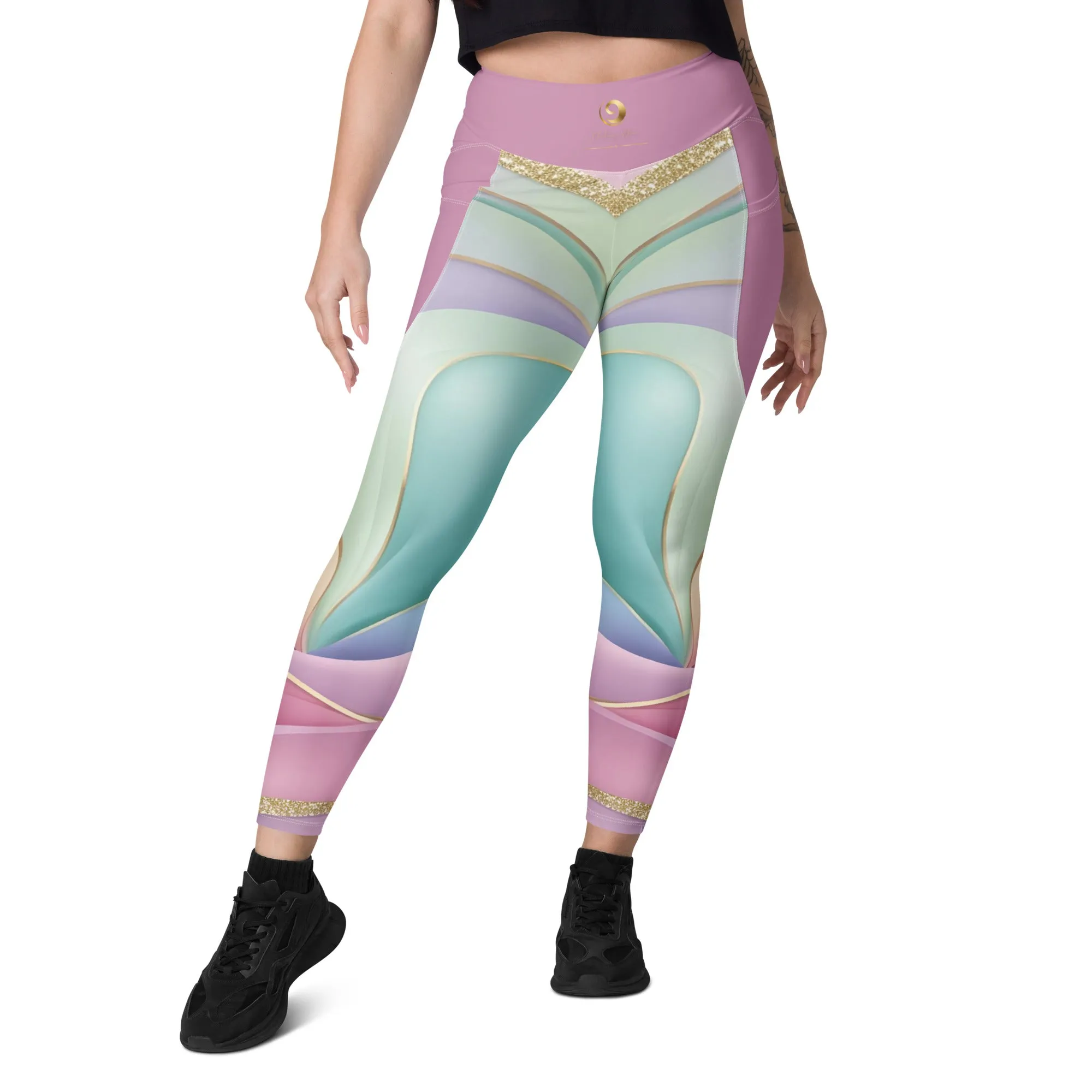 Chaitanya Abara Golden Spring Bliss Leggings with Pockets