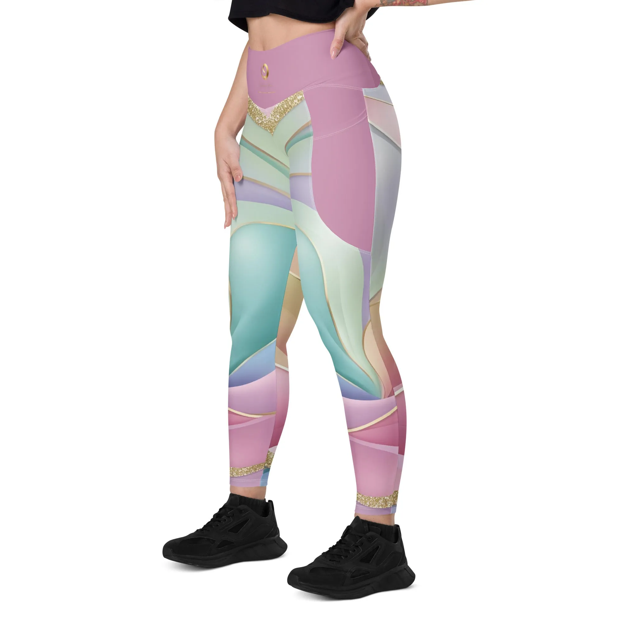 Chaitanya Abara Golden Spring Bliss Leggings with Pockets