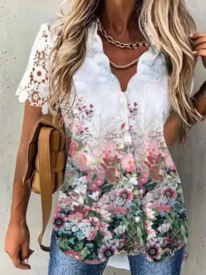 Christina | Lightweight Floral Blouse