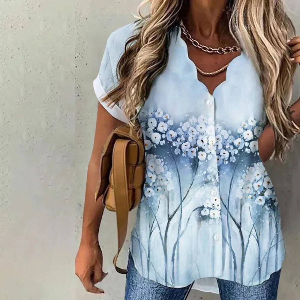 Christina | Lightweight Floral Blouse