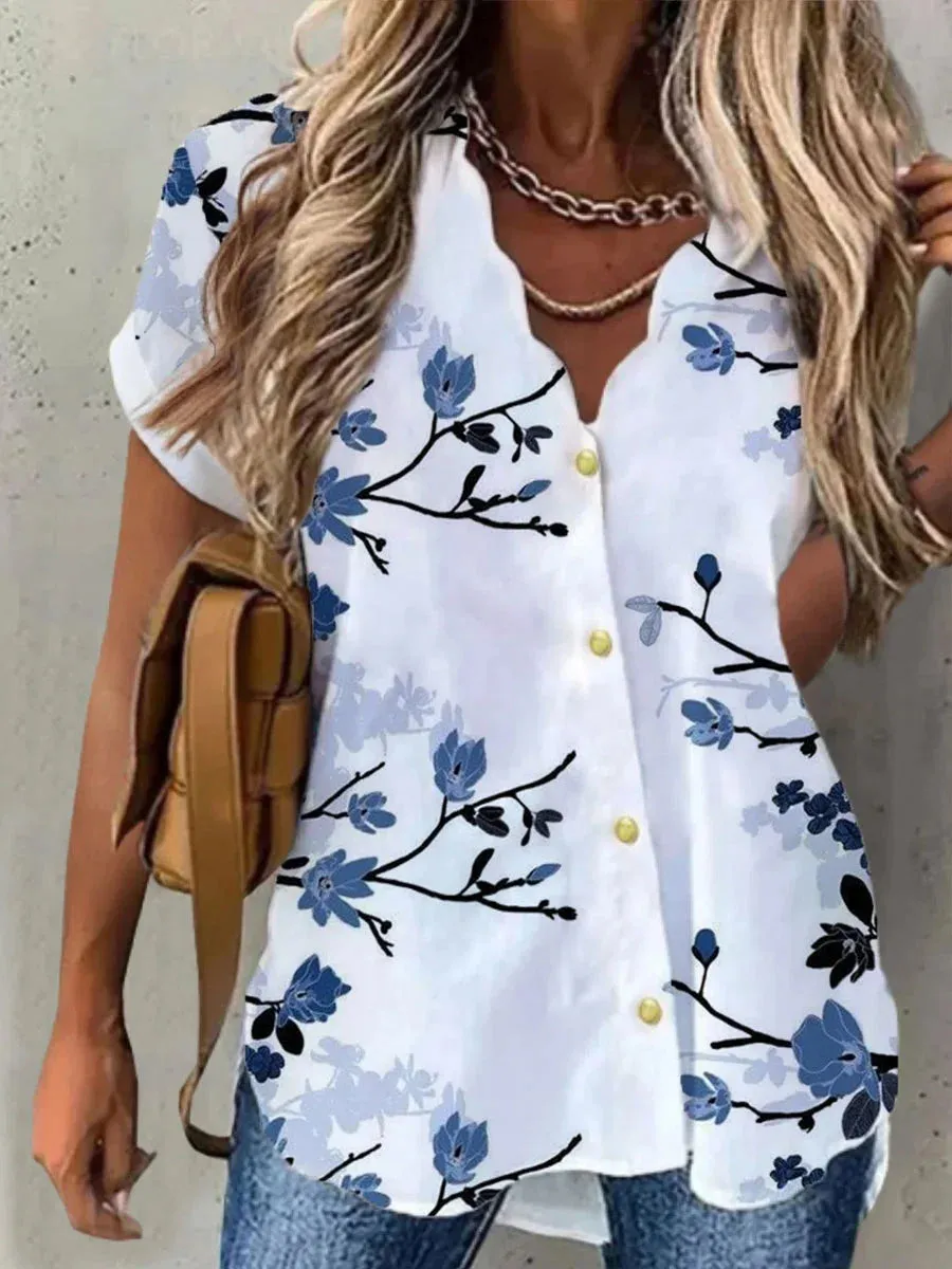Christina | Lightweight Floral Blouse
