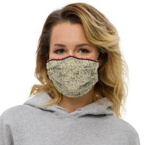 Christmas Doodles Premium Face Mask