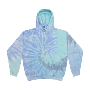 Colortone Tie Dye Zip Up Hoodie - Lagoon