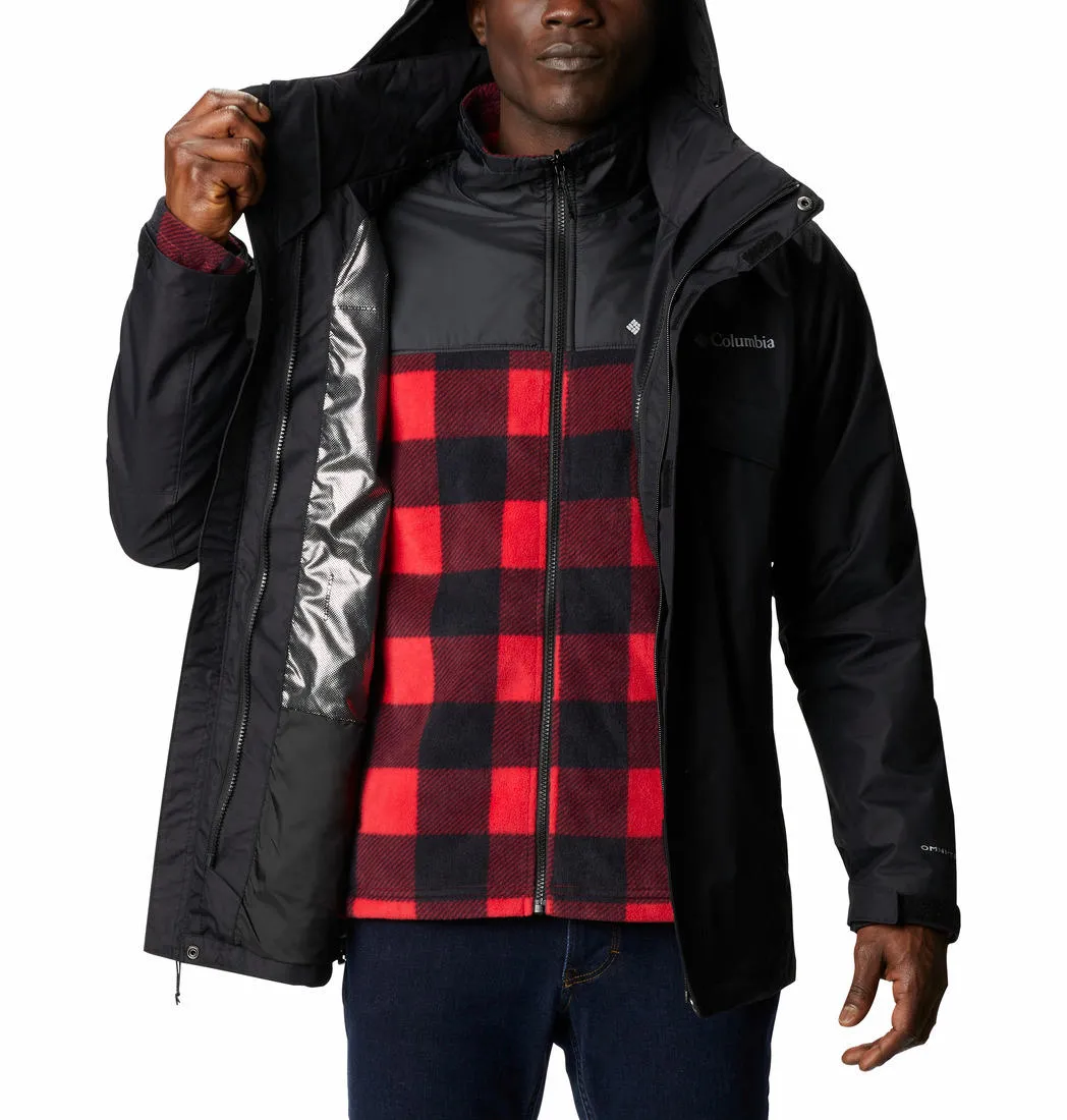Columbia Men Black Bugaboo II Fleece Interchange Jacket