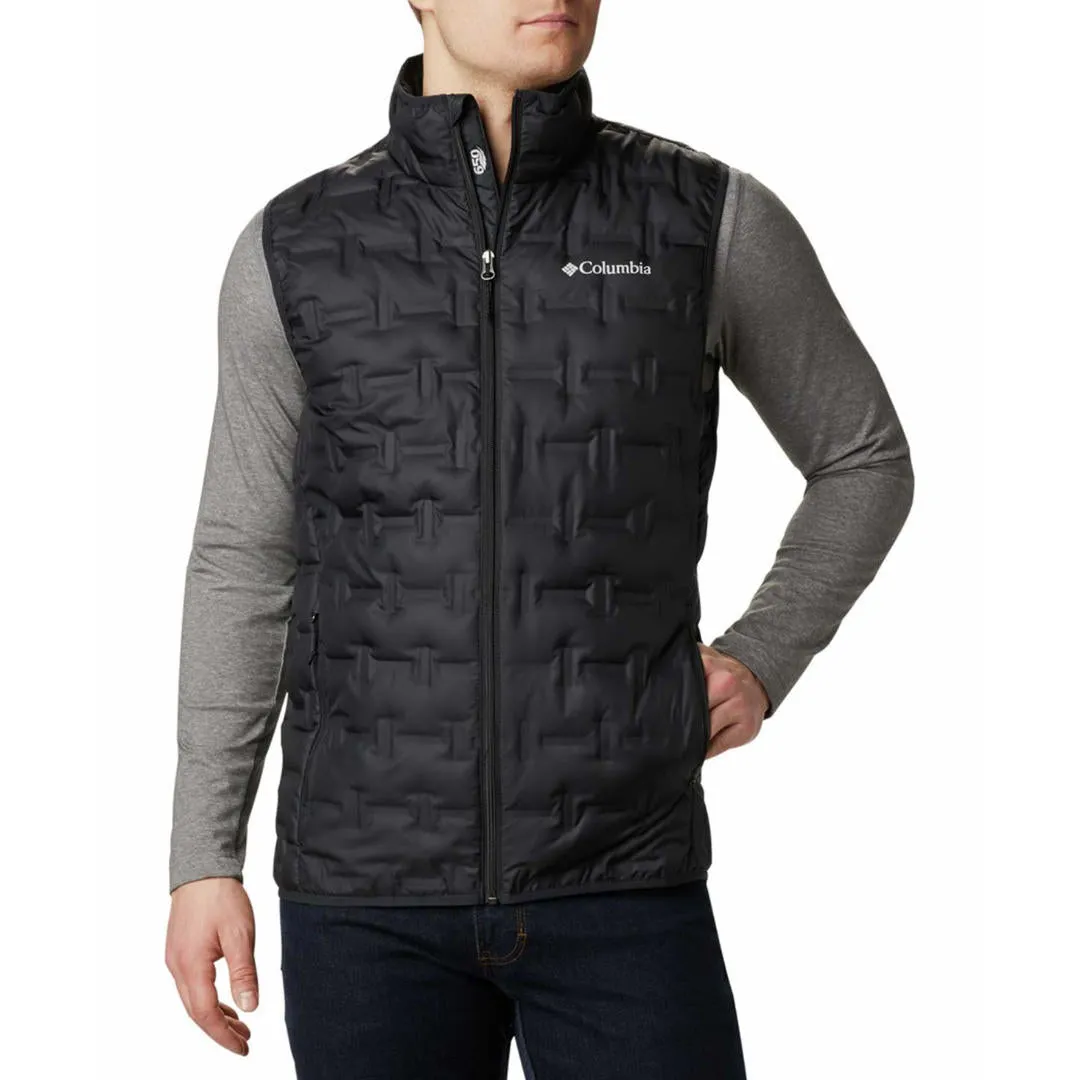 Columbia Men Black Delta Ridge Down Vest