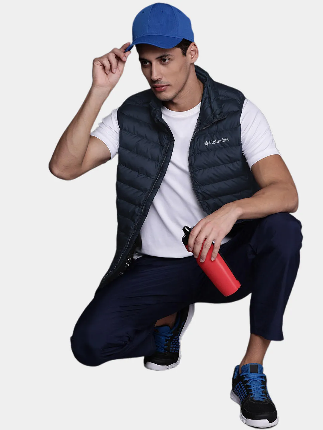 Columbia Men Blue Powder Lite Vest