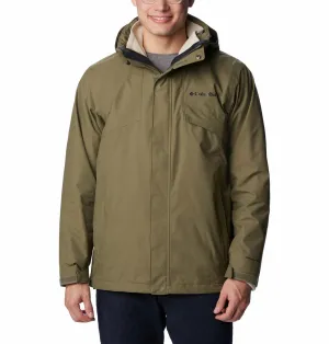 Columbia Men Olive Bugaboo II Fleece Interchange Jacket
