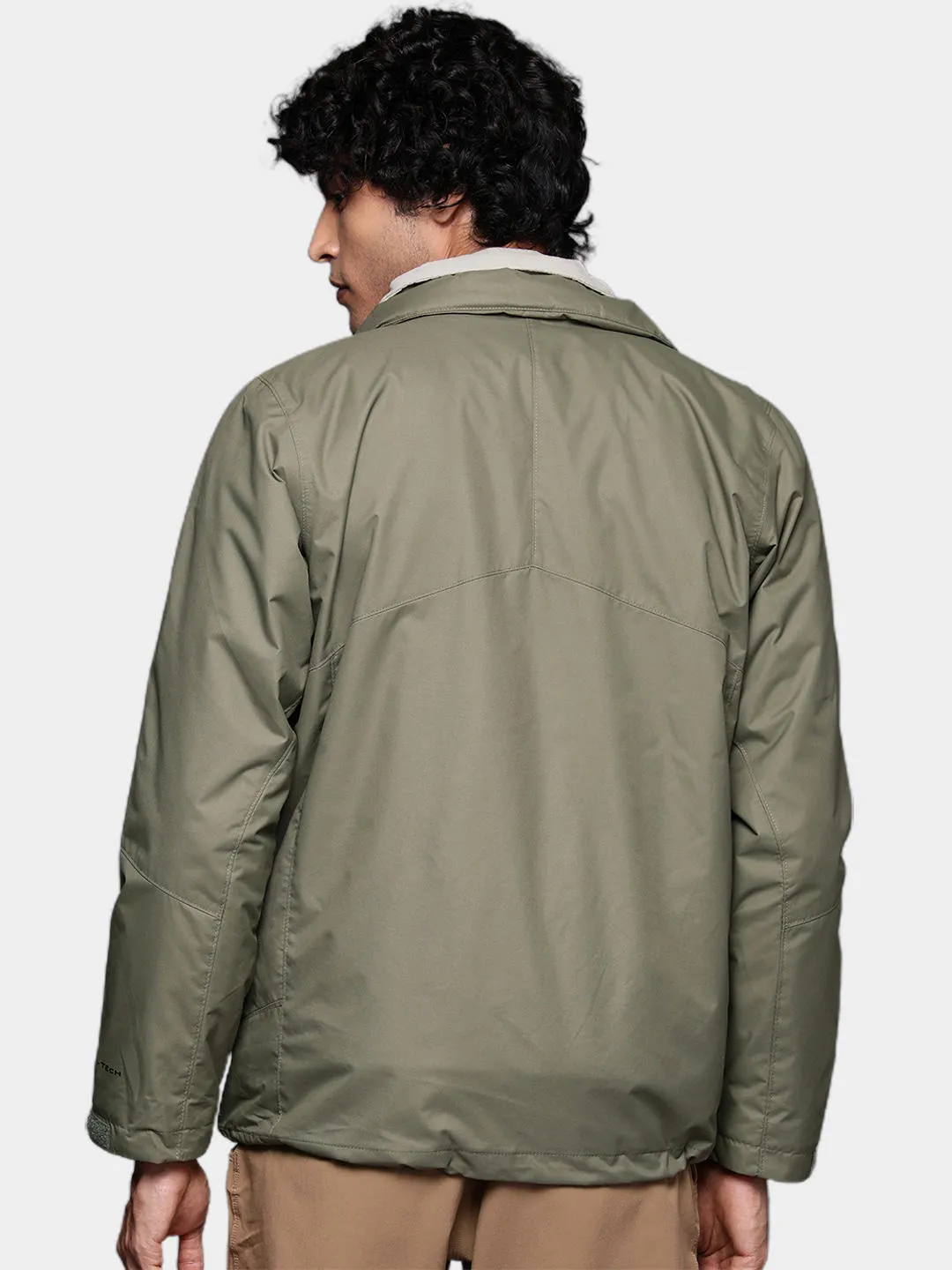 Columbia Men Olive Bugaboo II Fleece Interchange Jacket