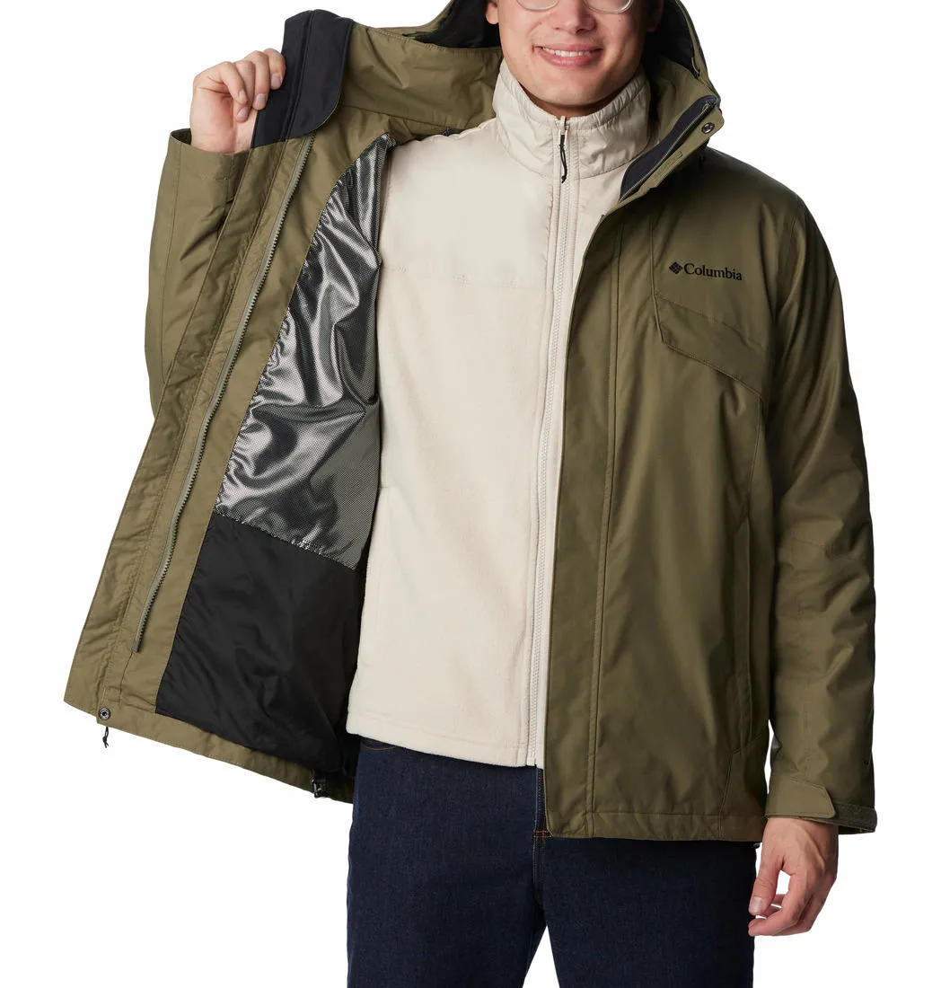 Columbia Men Olive Bugaboo II Fleece Interchange Jacket