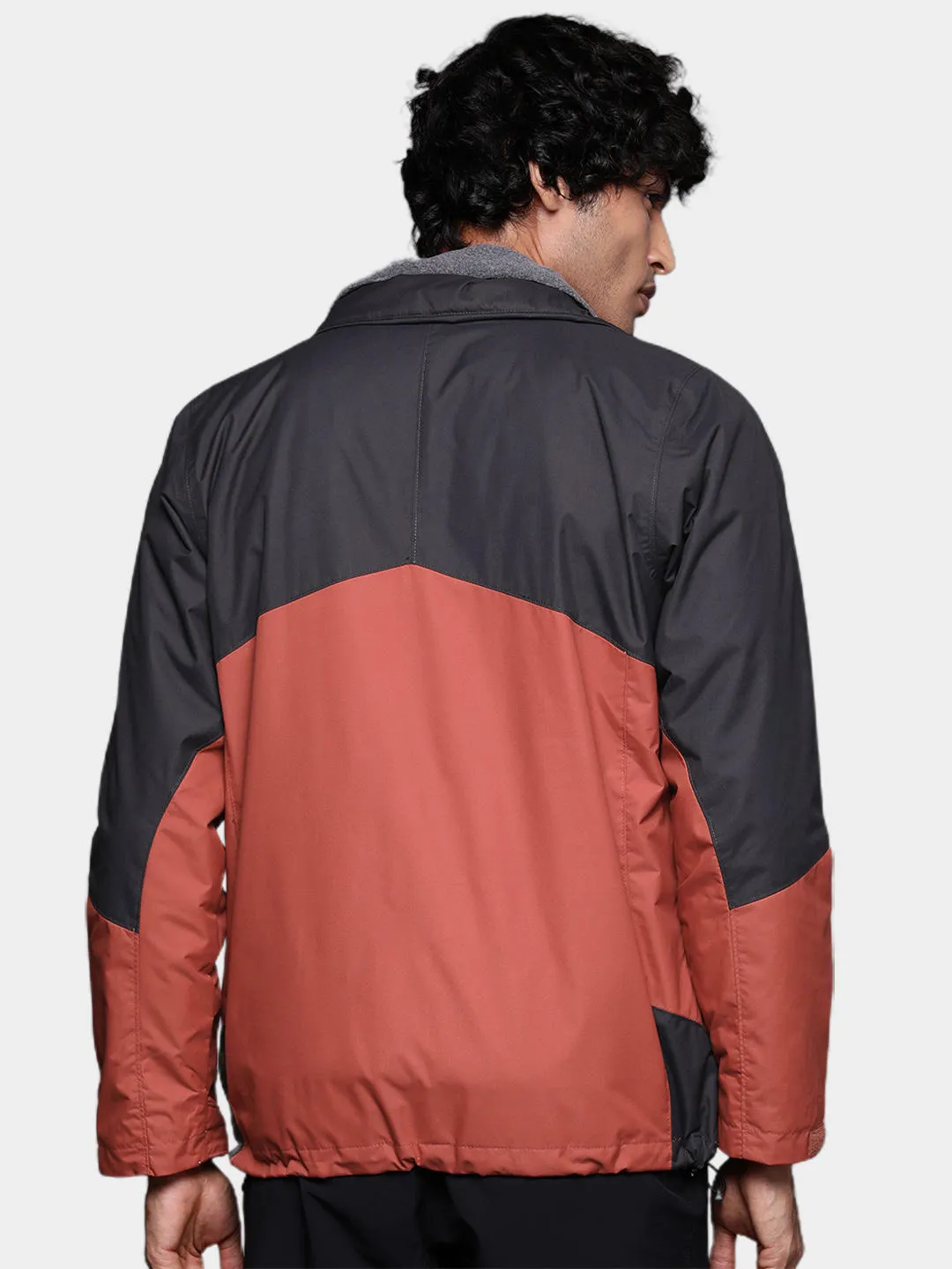 Columbia Men Orange Bugaboo II Fleece Interchange Jacket