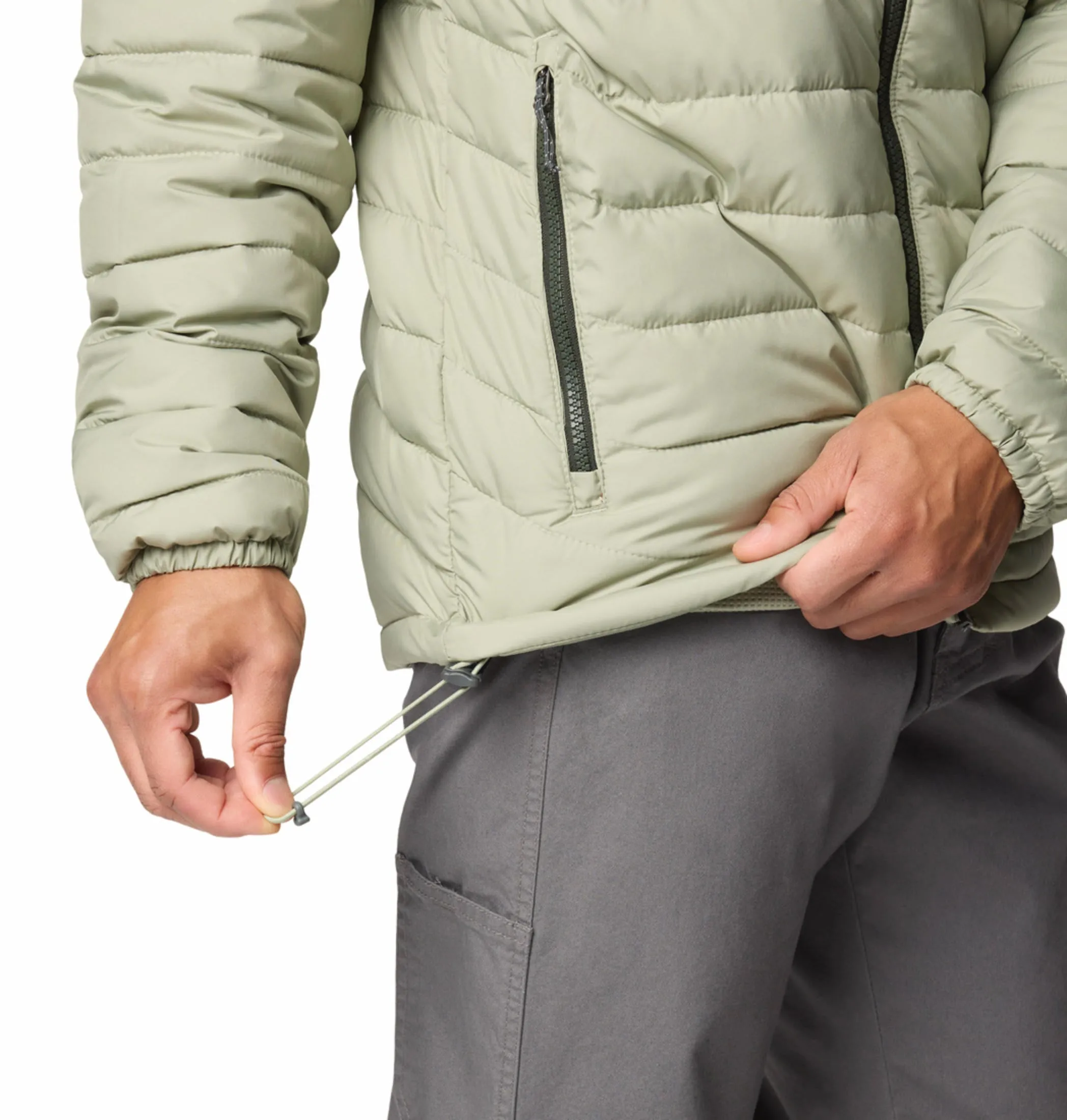 Columbia Mens Green Omni-Heat Reflective Powder Lite II Jacket