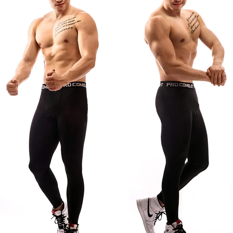 Compression Pants Mens Gym Leggings Sport Training  Pants Men Running Tights Trousers Men Sportswear Dry Quick Fit Jogging Pants