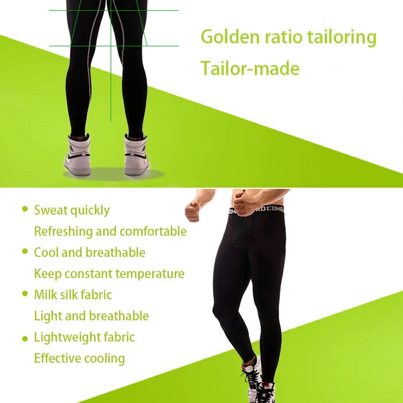 Compression Pants Mens Gym Leggings Sport Training  Pants Men Running Tights Trousers Men Sportswear Dry Quick Fit Jogging Pants