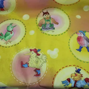 Cotton Kids Fabric Chicken Print 140 cm