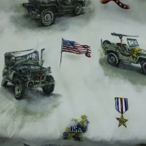 Cotton Kids Fabric Military Print 140 cm