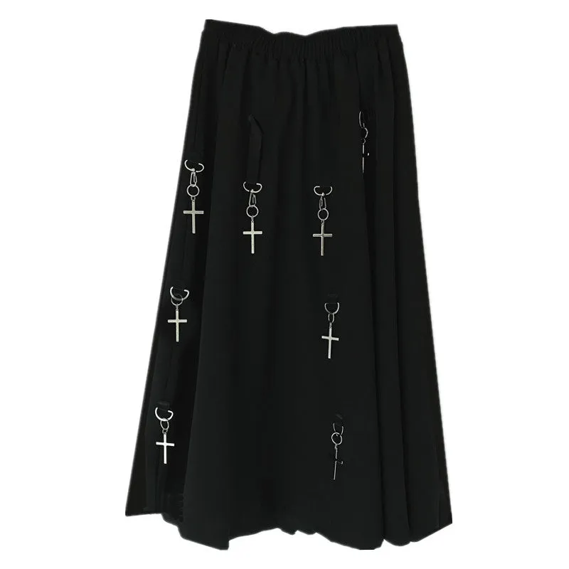 Cross Pendant Skirt ER5751