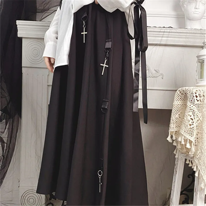 Cross Pendant Skirt ER5751