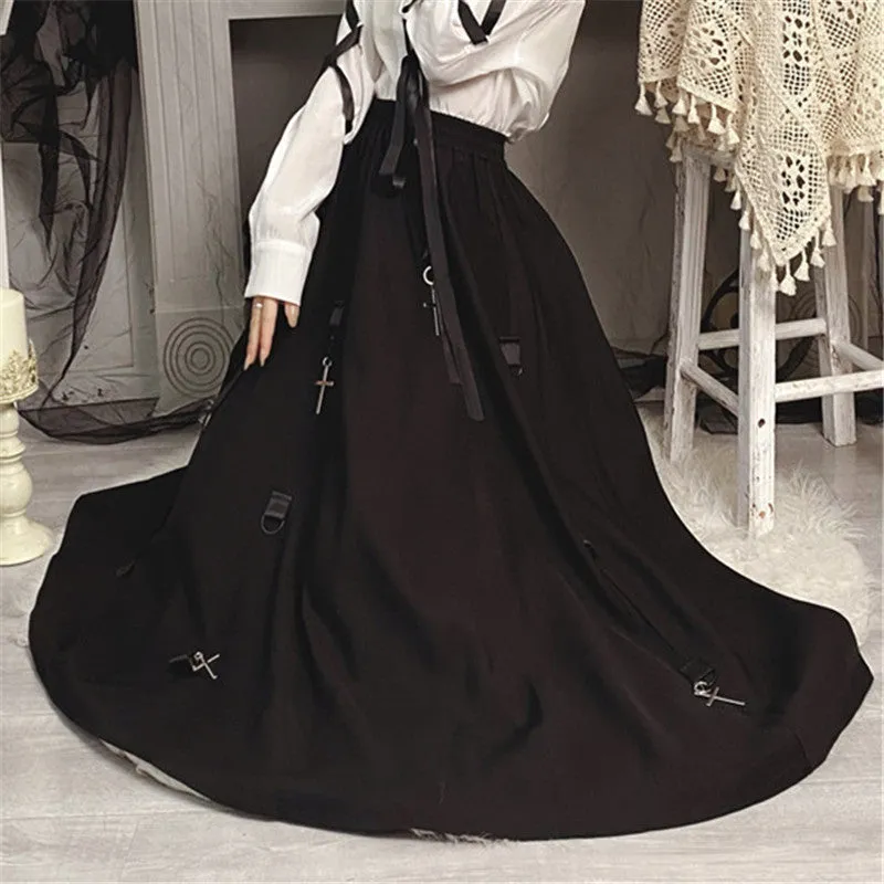 Cross Pendant Skirt ER5751