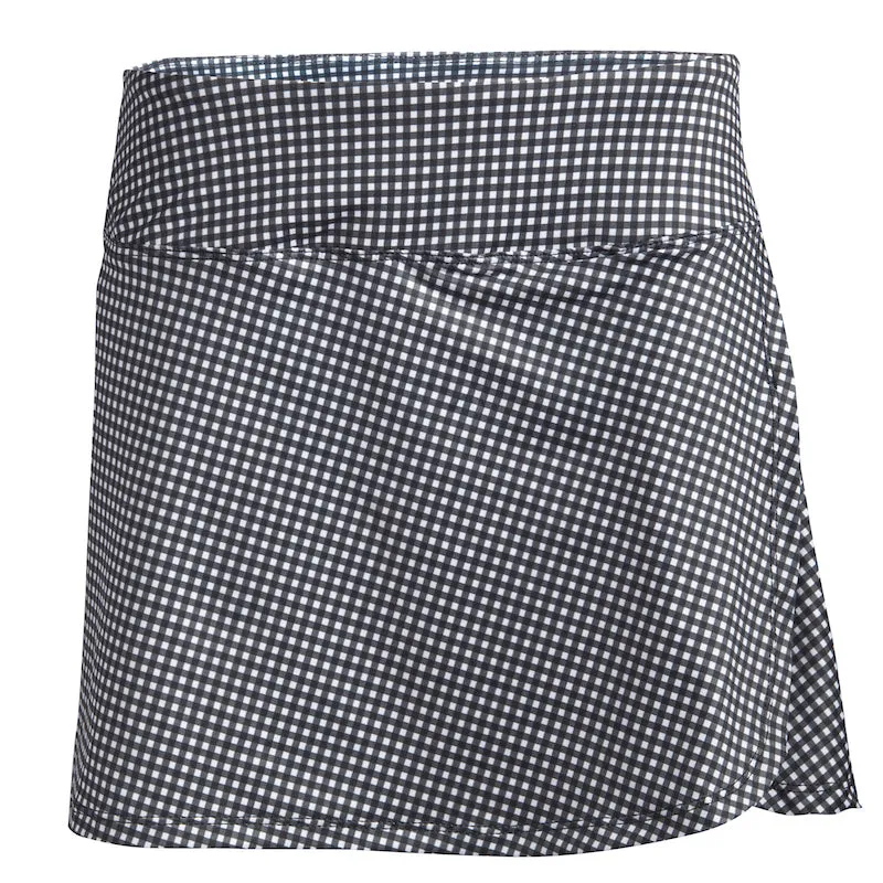 Crush Skirt-Black and White Gingham