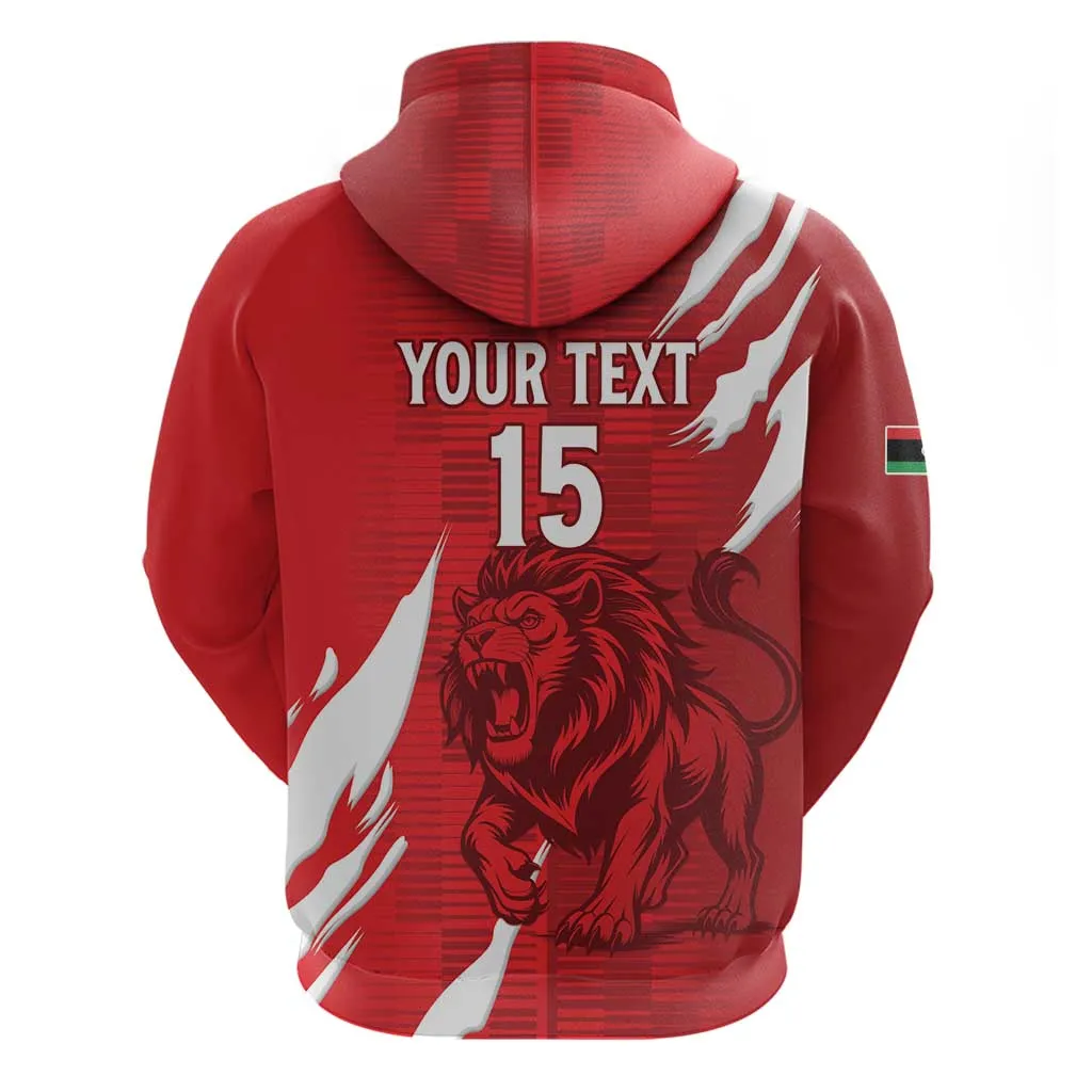 Custom Libya Football Zip Hoodie Yalla Libya LT15