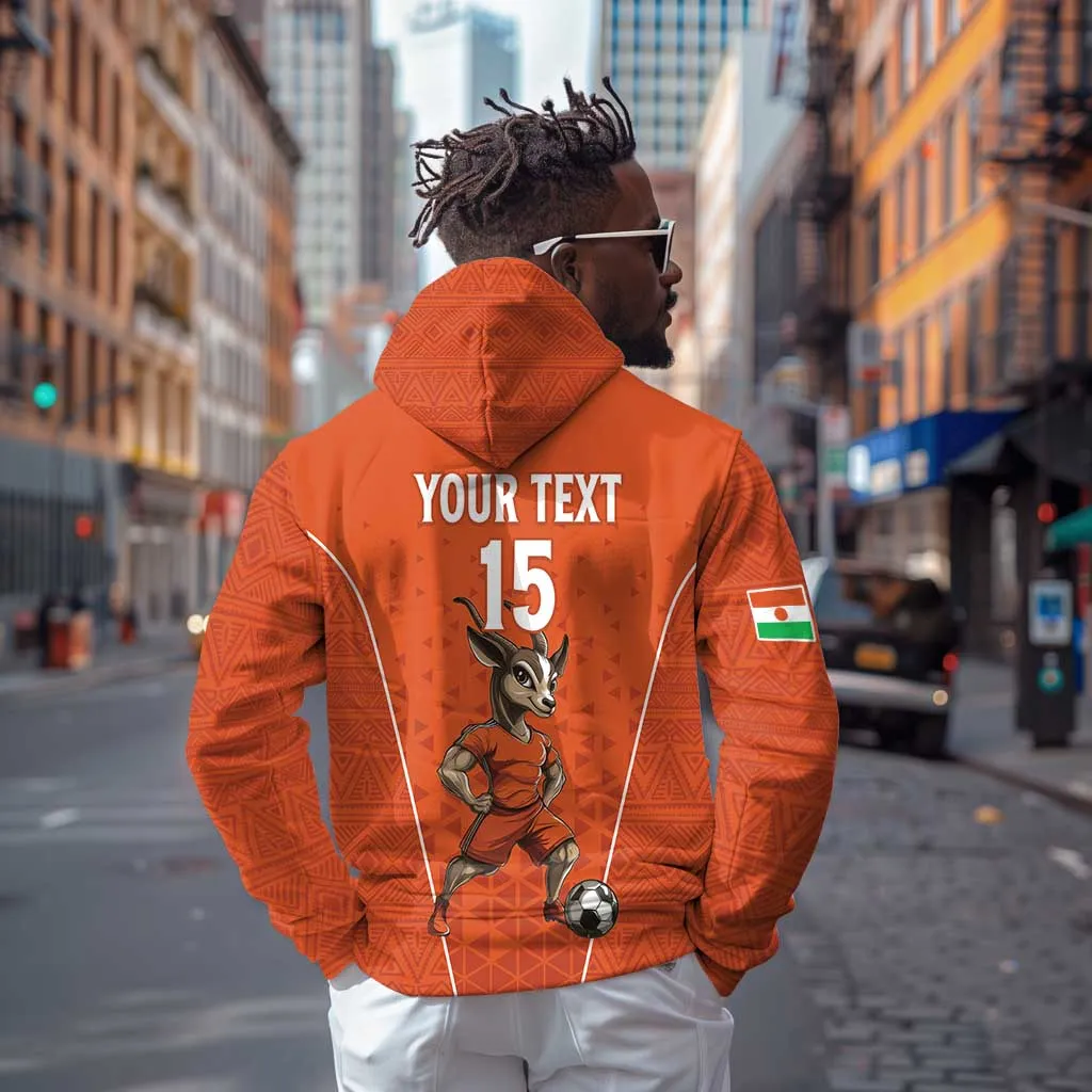 Custom Niger Football Zip Hoodie Allez Menas LT15