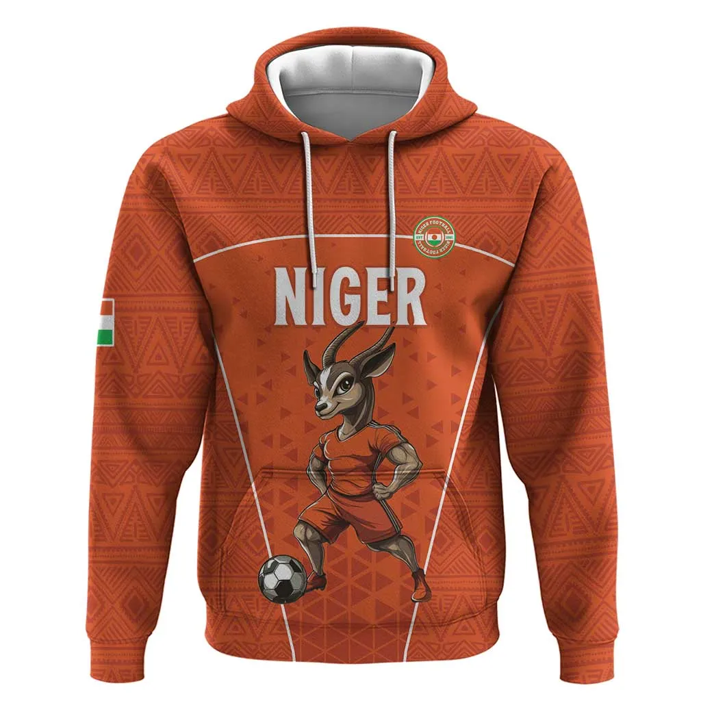 Custom Niger Football Zip Hoodie Allez Menas LT15