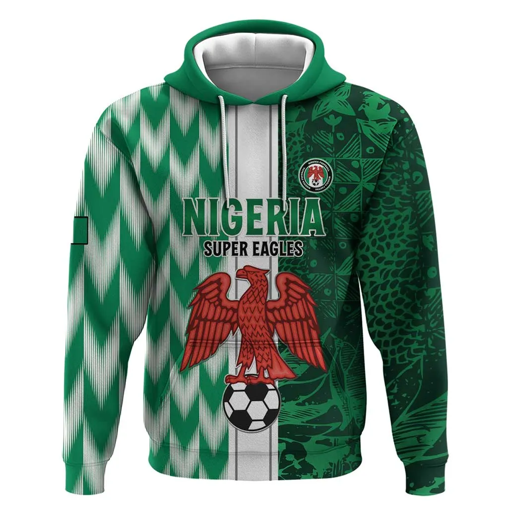Custom Nigeria Football Zip Hoodie Go Champions LT15