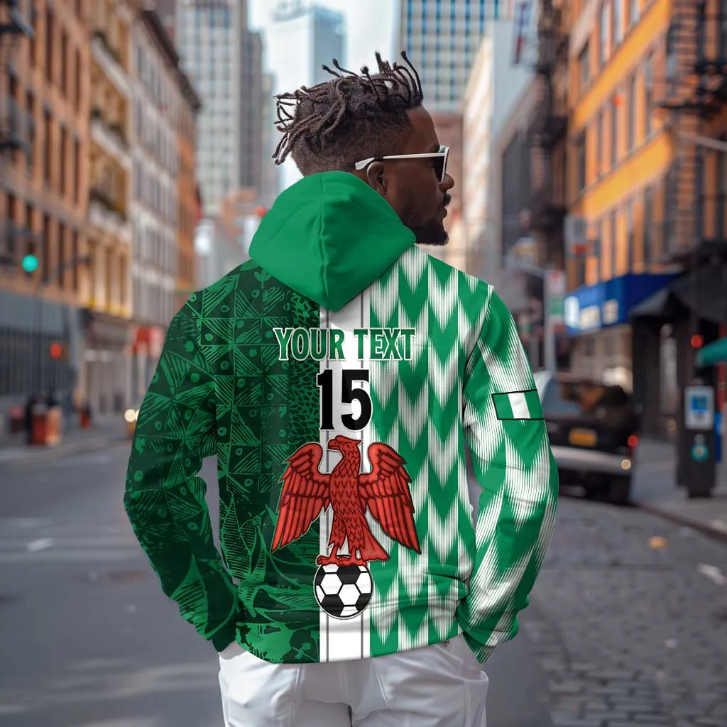 Custom Nigeria Football Zip Hoodie Go Champions LT15