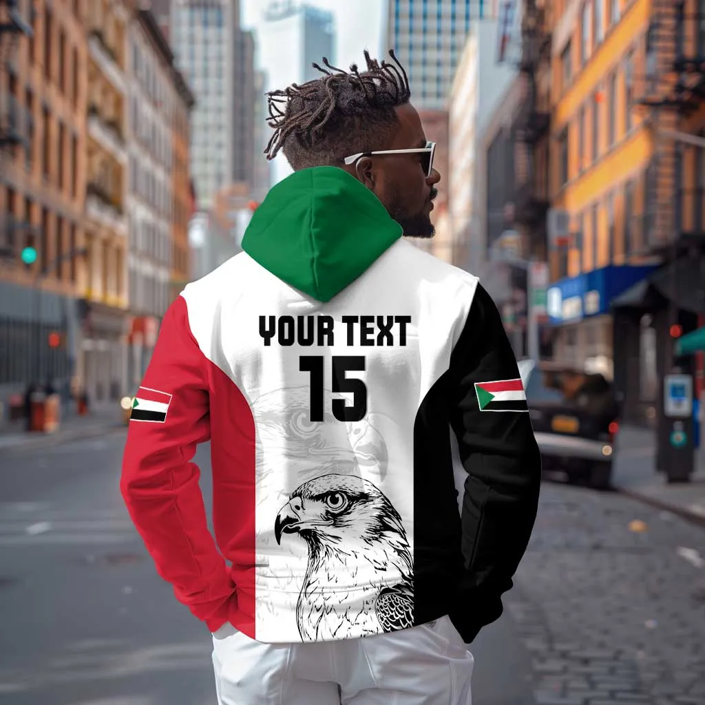 Custom Sudan Football Zip Hoodie Yalla Sudan LT15