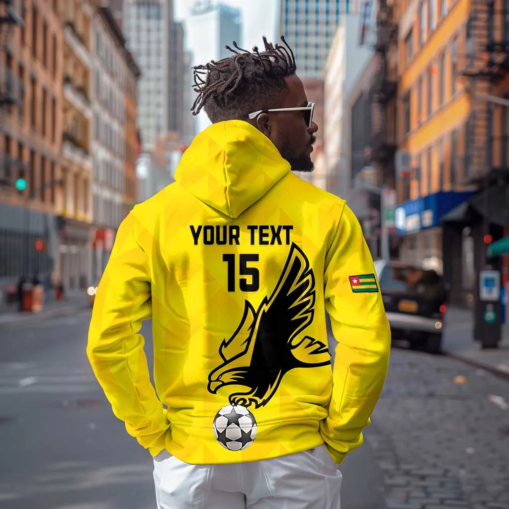 Custom Togo Football Zip Hoodie Go Champions LT15