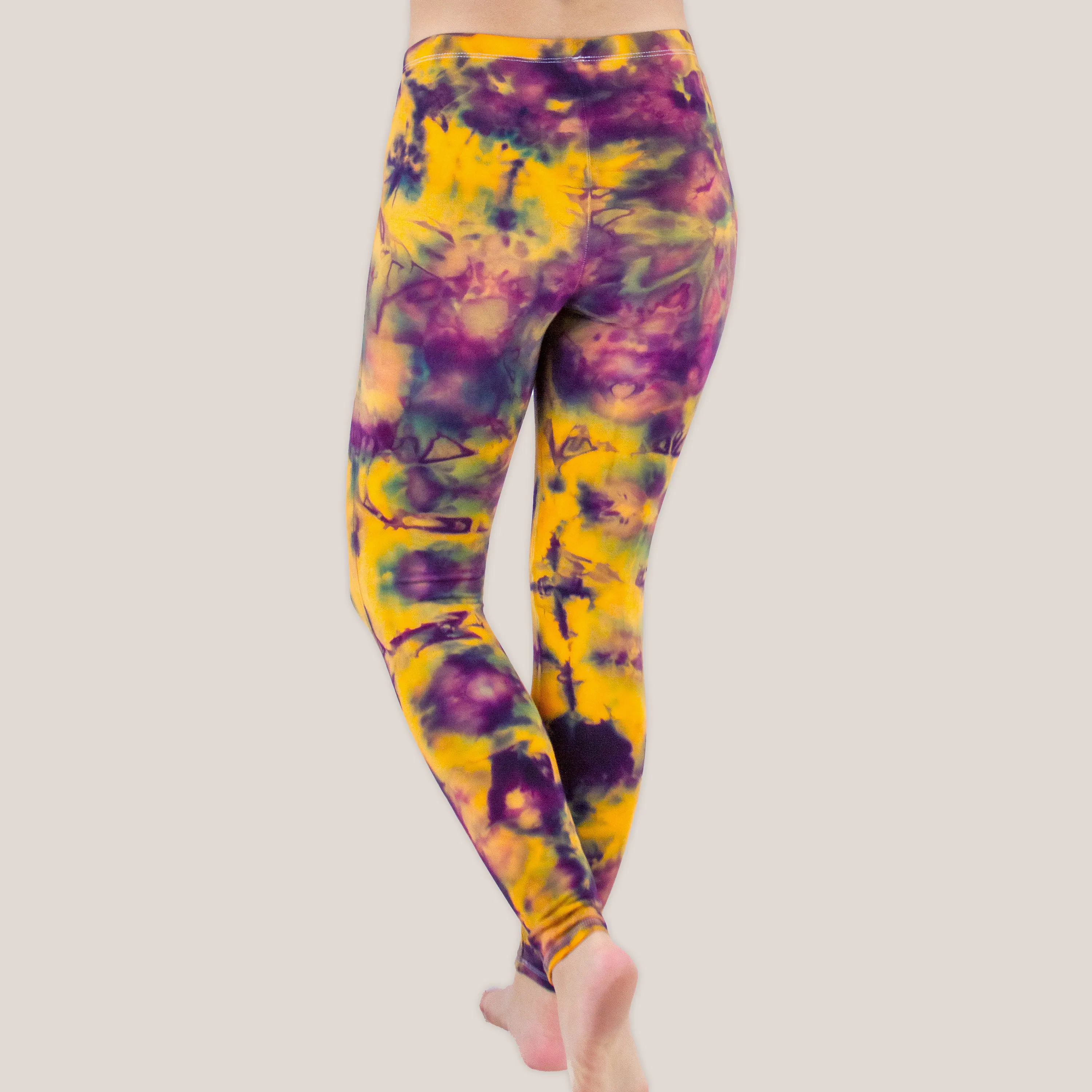 Desert Flower Tie Dye Yoga Leggings