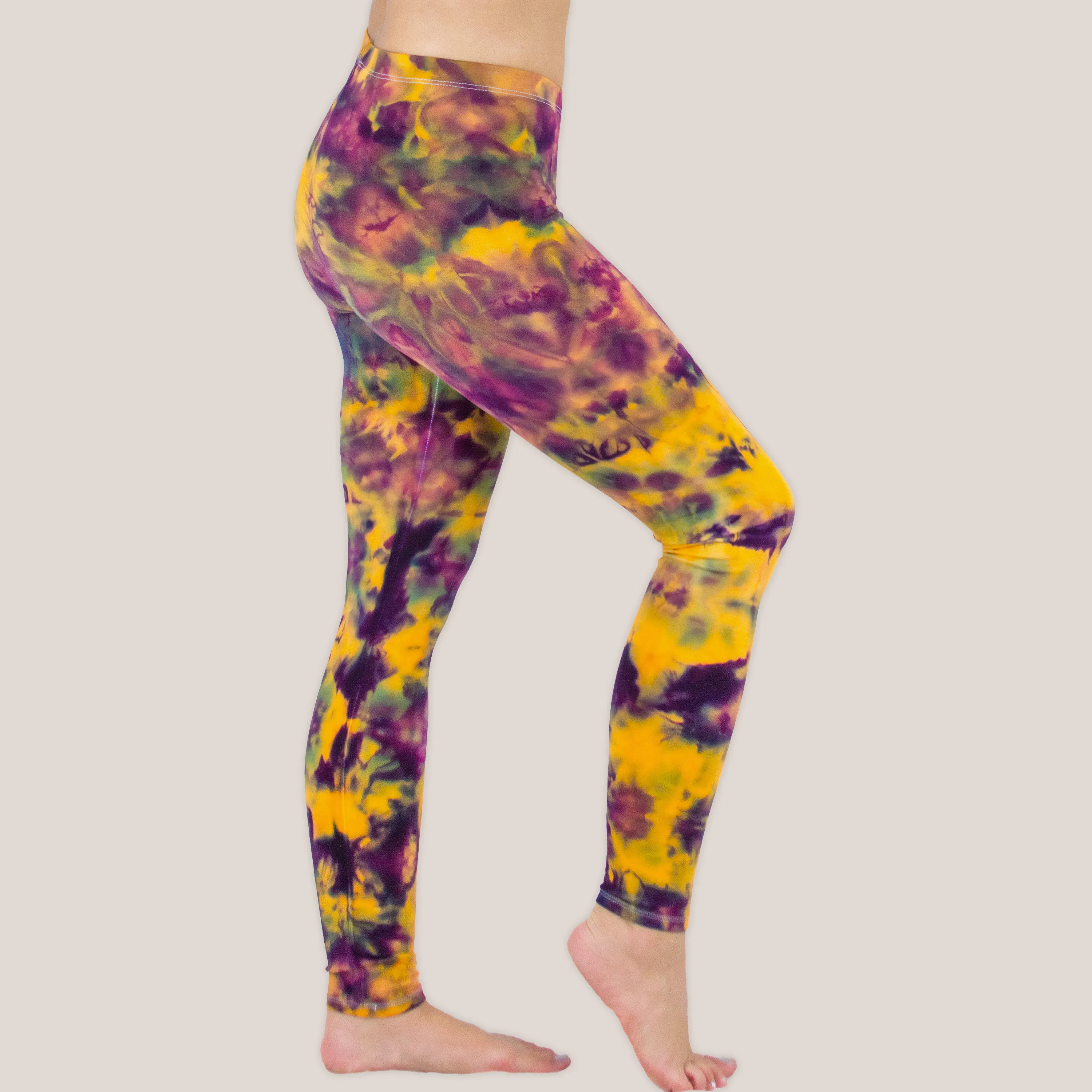 Desert Flower Tie Dye Yoga Leggings