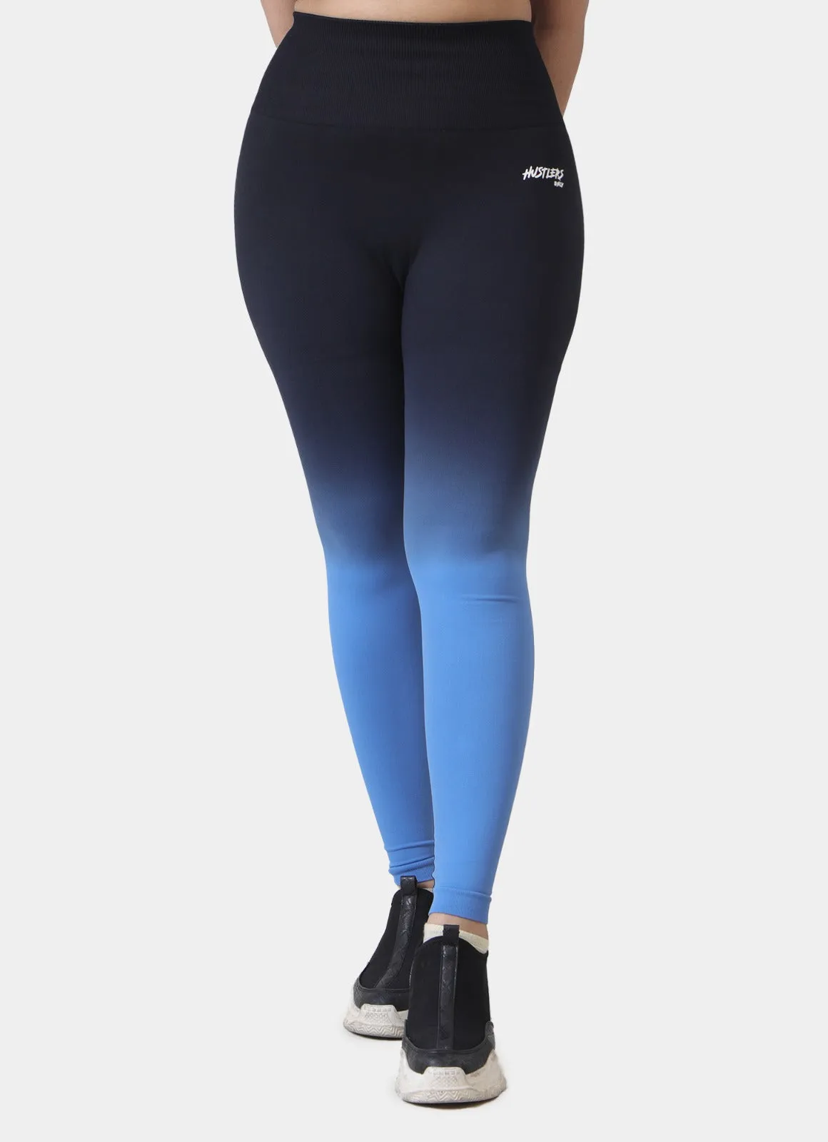 Dip Dye Seamless Leggings-Blue