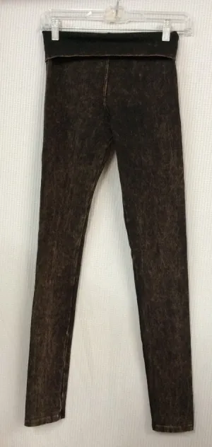 Distressed Brown Yoga Pant Legging