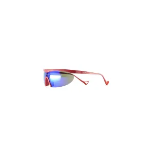 District Vision Koharu Eclipse - Metallic Red (D  Blue Mirror Lens)