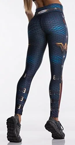 Drakon Many Styles of Crossfit Leggings Women, Wonder Woman, Size One Size