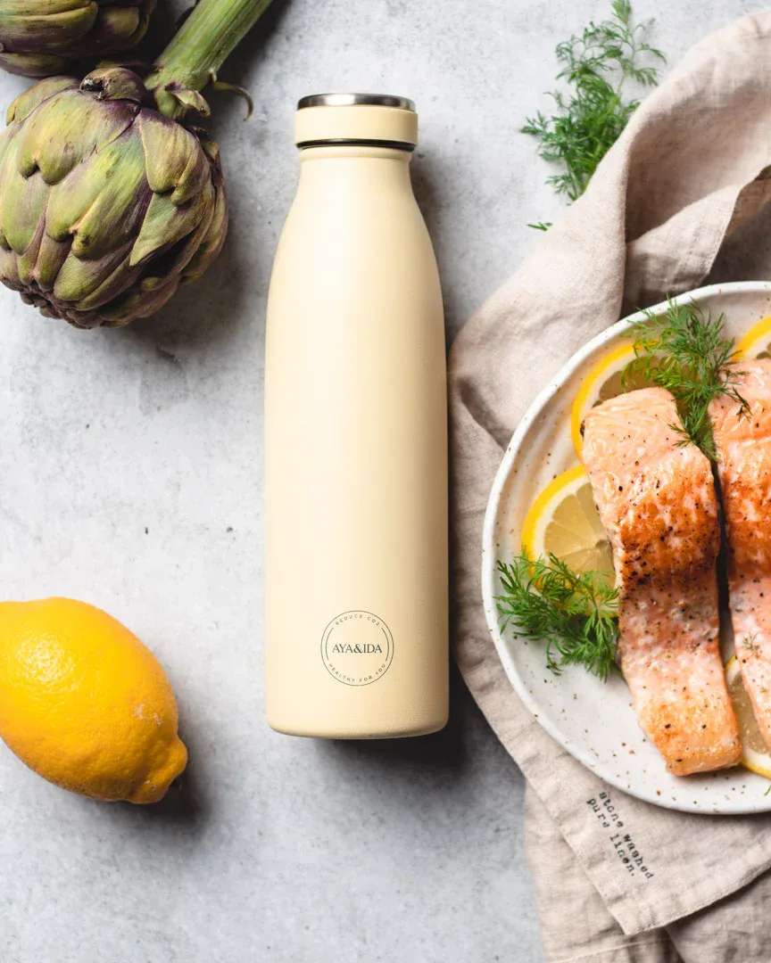 Drinking Bottle 500ML - Butter Yellow