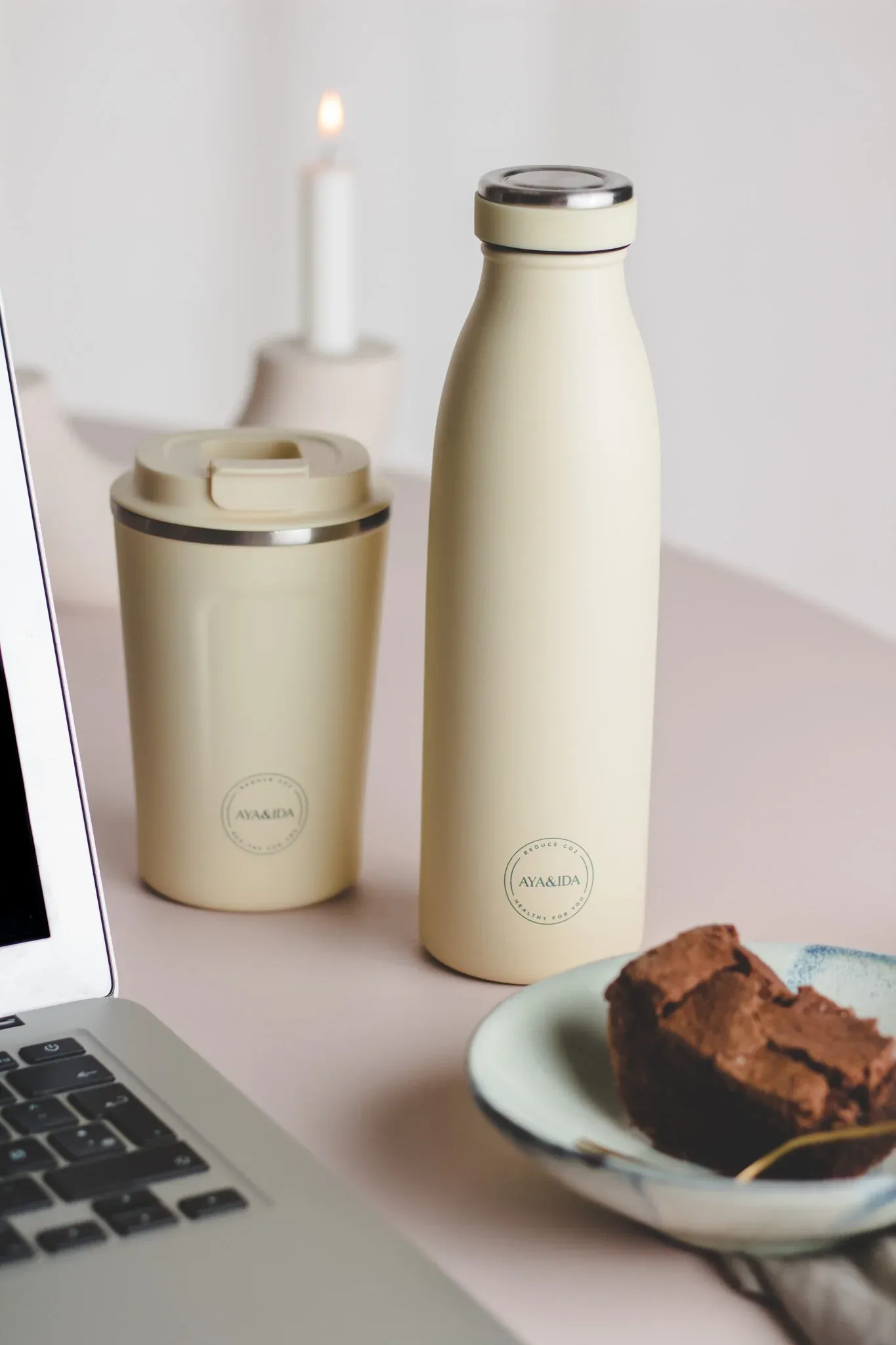 Drinking Bottle 500ML - Butter Yellow