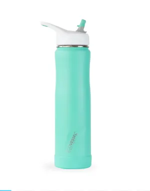 EcoVessel The Summit - Stainless Steel Insulated Straw Water Bottle 24oz